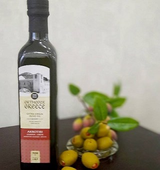 Akrotiri оливковое масло Extra Virgin первого отжима Akrotiri монастырское  1000 мл стекло
